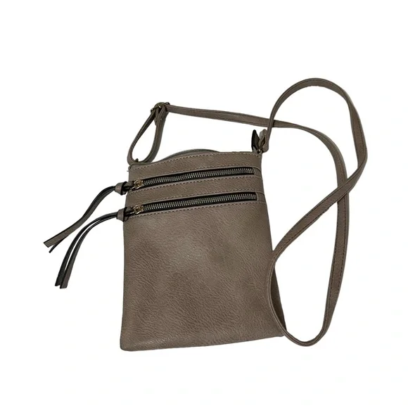 Taupe Crossbody Purse - Picture 1 of 3